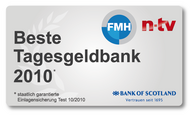 Bank of Scotland ist Tagesgeld-Testsieger